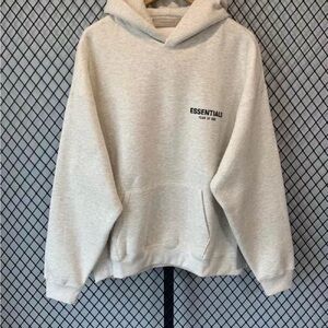 Essentials Light oat Hoodie Sweater large
